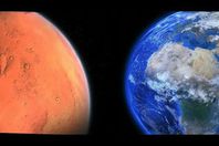 المريخ والارض