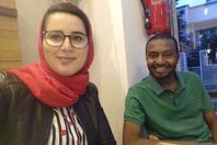 هاجر الريوسني وخطيبها