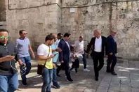 زيارة المنتخب للقدس
