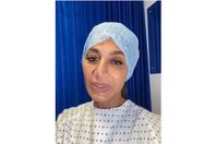 بسمة وهبة من أمام غرفة العمليات