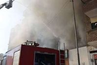 حريق هائل بمدينة العبور