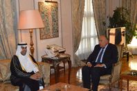 سامح شكري ورئيس البرلمان العربي