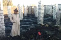 بقايا مزرعة الدواجن