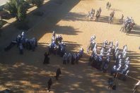 طلاب  بمدرسة المنيا