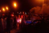 اهالى النوبة يقطعون الطريق