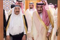 أمير الكويت والملك سلمان