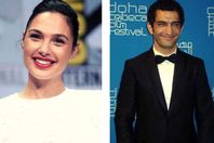 عمرو واكد والفنانة الإسرائيلية
