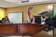 محافظ الفيوم ووفد الاستشعار عن بعد