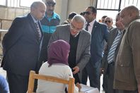 جولة رئيس جامعة المنيا 
