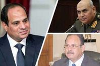 الرئيس عبدالفتاح السيسى، الفريق صدقى صبحى وزير الدفاع، اللواء مجدى عبدالغفار وزير الداخلية