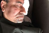 هشام جنينة عقب وقوع الحادث