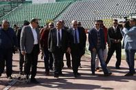 مدير أمن بورسعيد يعاين ستاد المصرى