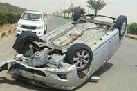 انقلاب سيارة بالمنيا