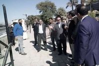 قيادات الري يتابعون أعمال التطهير بكوم امبو