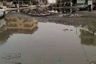 شلل في مدينة ابو المطامير بسبب مياه الأمطار