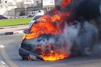 حريق سيارة