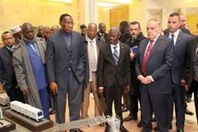 التراس مع الوفد الافريقي