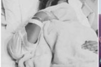 الفقيدة في سرير المرض