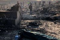 حطام الطائرة الأوكرانية