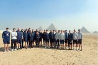 فرق كرة اليد  تزور منطقة الأهرام