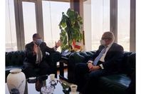 وزير المالية والسفير الايطالي بالقاهرة