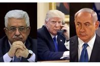 عباس وترامب ونتنياهو