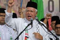 رئيس الوزراء الماليزى خلال مسيرات لنصرة القدس