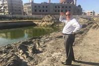 حلبية يباشر أعمال الإنشاءات الجارية بأرض نادى غزل بورسعيد