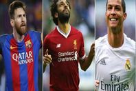 صلاح وميسي ورونالدو