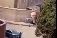 لحظة الهجوم علي كنيسة حلوان