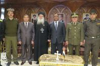 مدير أمن الغربية يقدم التهانى للاقباط بمناسبة عيد الميلاد المجيد