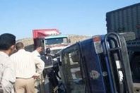 تصادم سيارة شرطة بالمنيا