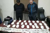 المتهمين وبحيازتهم 24 فرش حشيش ومبلغ مالى قدره 12 الف جنية