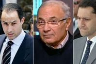 الفريق أحمد شفيق ونجلي مبارك