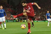 صلاح من مباراة إيفرتون