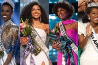 ملكات جمال أميركا و تونزي "أقصى اليسار"
