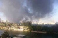 حريق بنادي الجزيرة