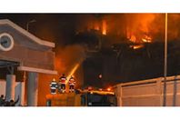 حريق مخزن البضائع بميناء الإسكندرية