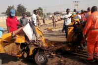 أثار الانفجار