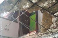 انهيار سقف عقار