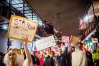 جانب من المظاهرات