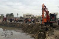 اثناء عملية الحفر للخزان