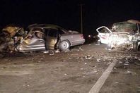 حادث تصادم سيارتين-ارشيفية