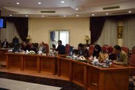 لقاء الوزير بالصحفيين 
