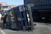 انقلاب سيارة  شرطة بالمنيا