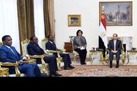 السيسي مع وفد الكونغو