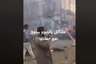 حريق هائل في سوق نجع حمادي بعد مشاجرات بالمولوتوف