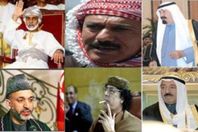 القذافي وزعماء الخليج
