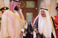 أمير الكويت ومحمد بن سلمان