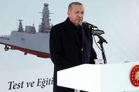 «أردوغان» يدشن إنزال أول سفينة استخبارية تركية الصنع إلى مياه البحر